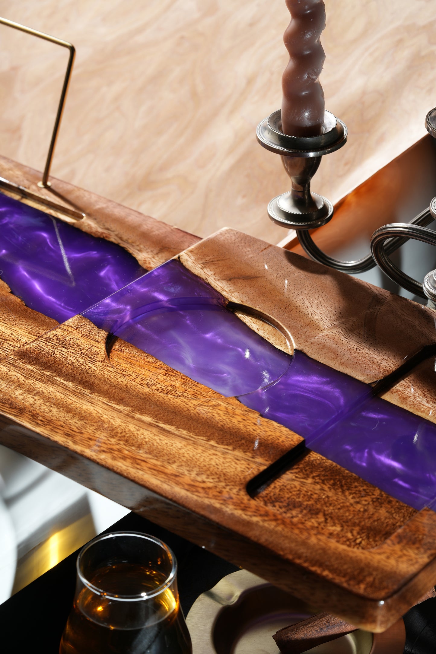 Bath Board - Violet Offset plank